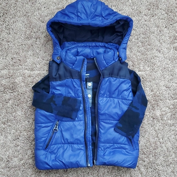 Baby Boy Puffer Vest and Joe Fresh Shirt - Picture 1 of 6